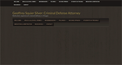 Desktop Screenshot of gsilverlaw.com